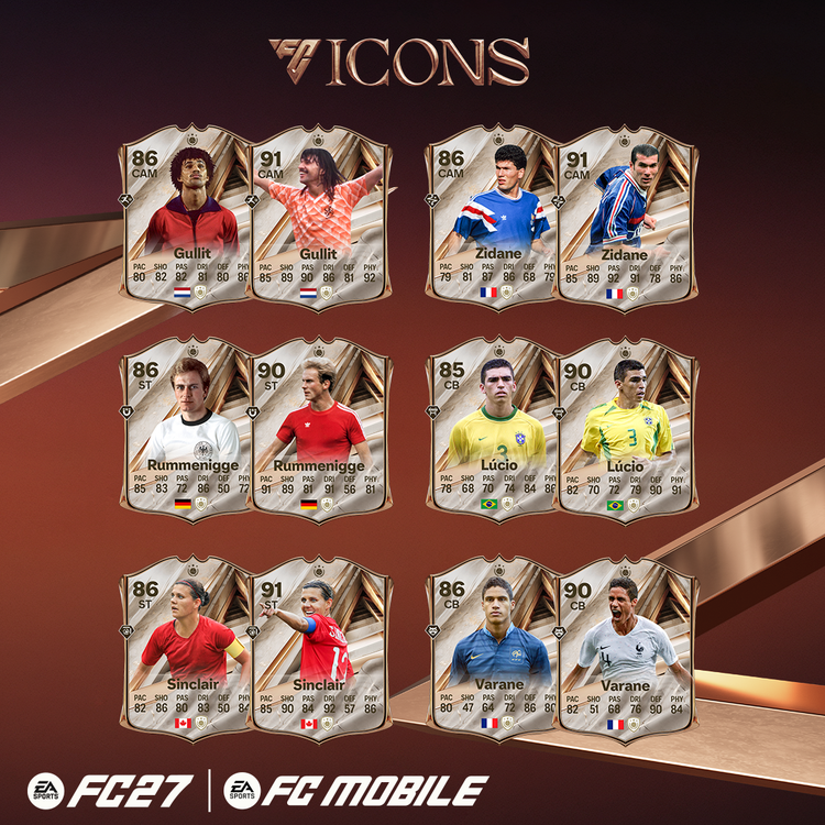 کارتهای آیکون آغازین FC 27